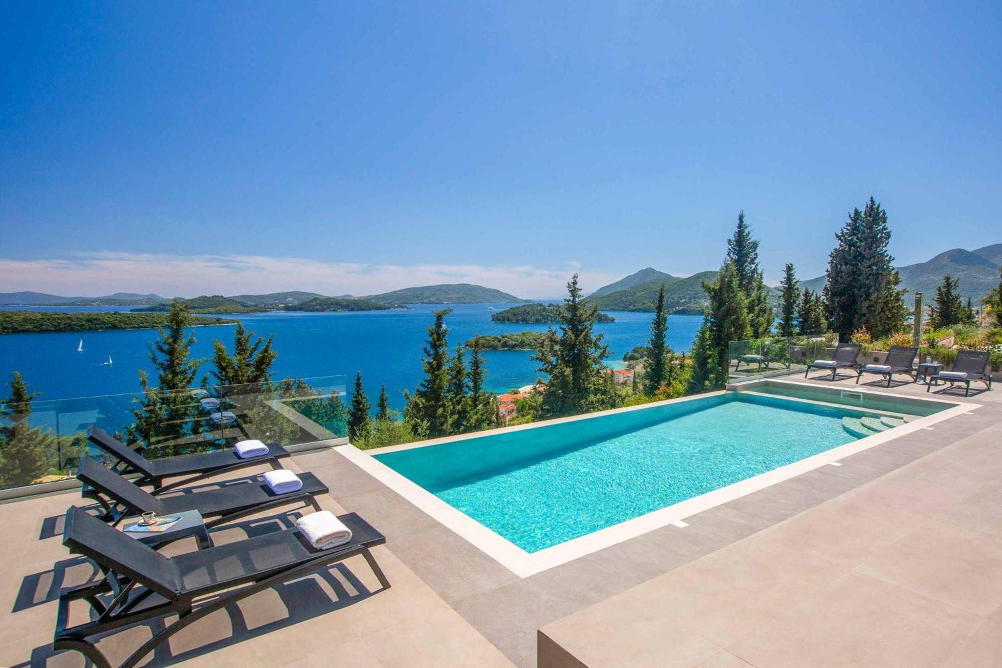 Villa Ino Lefkas Nidhrion Exteriör bild