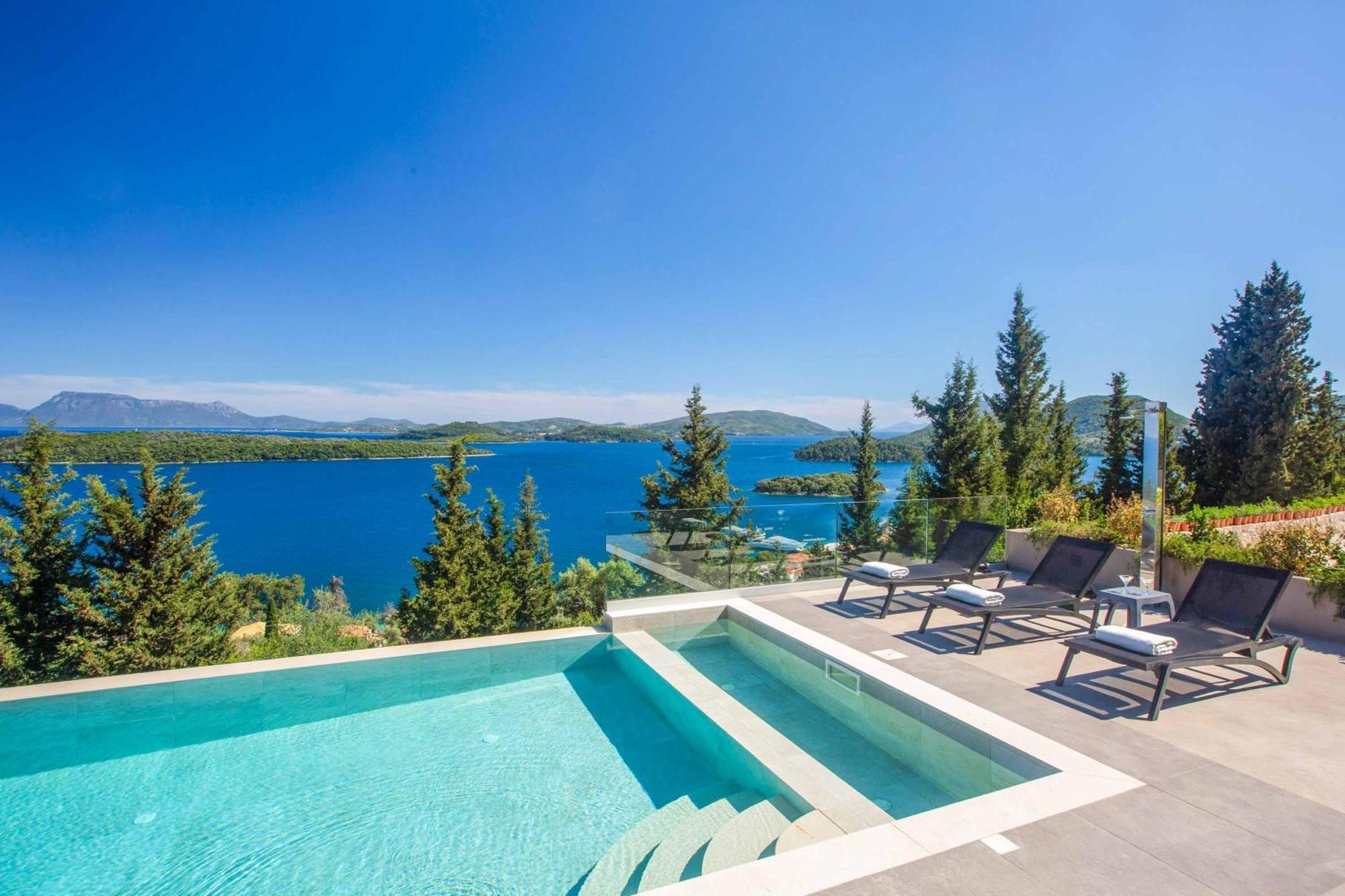 Villa Ino Lefkas Nidhrion Exteriör bild
