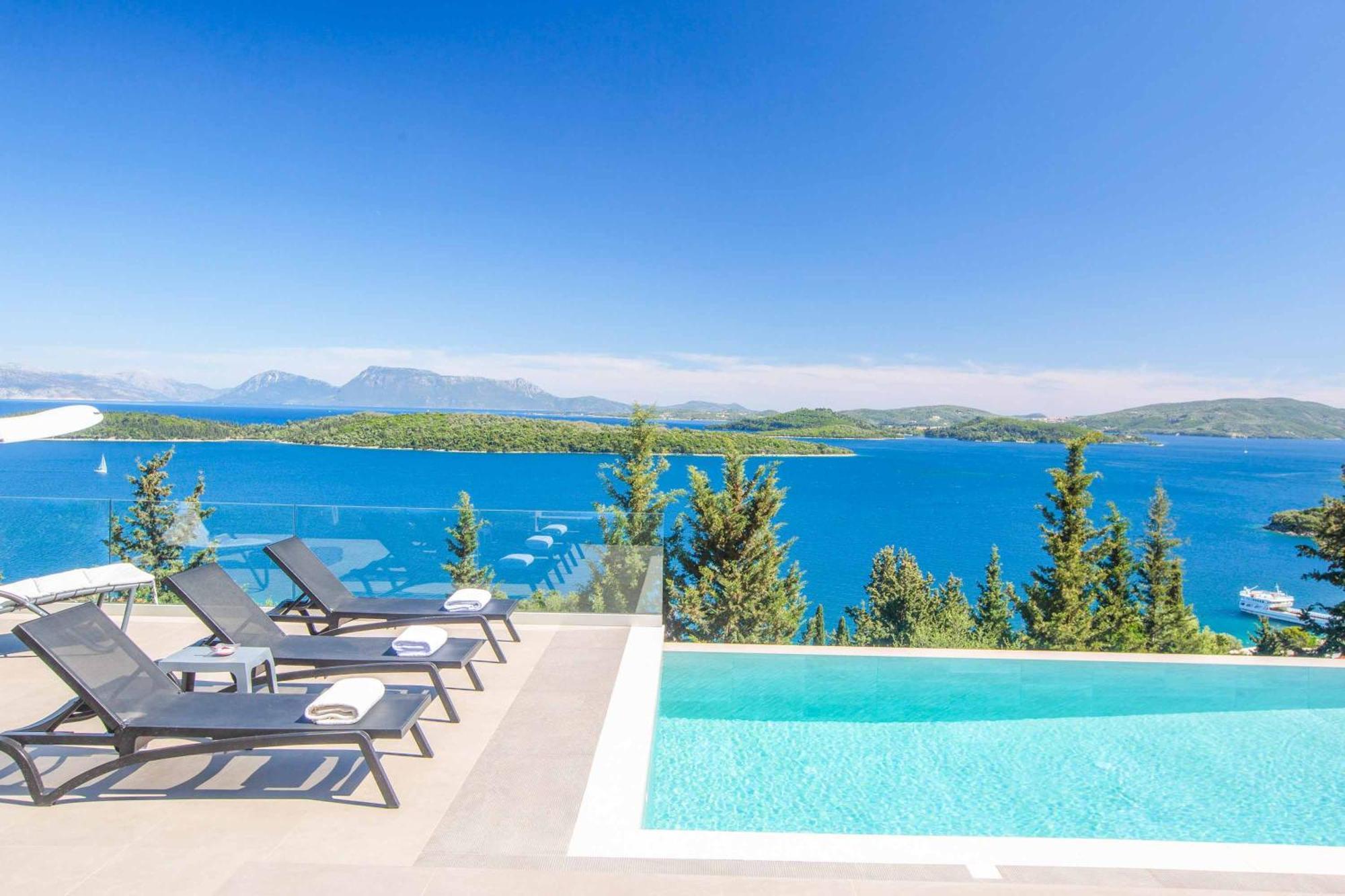 Villa Ino Lefkas Nidhrion Exteriör bild