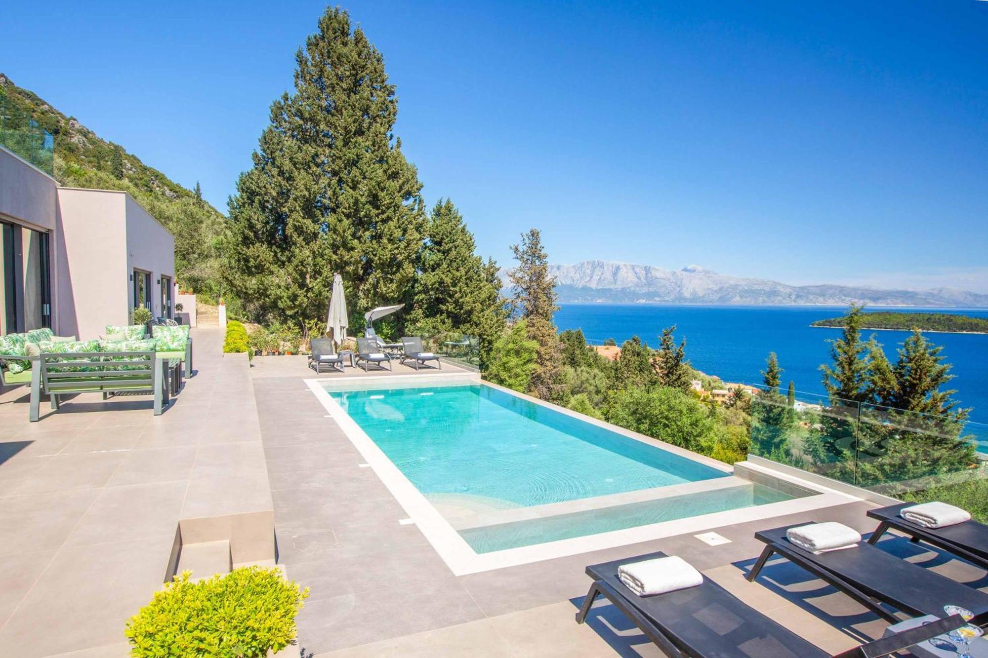 Villa Ino Lefkas Nidhrion Exteriör bild