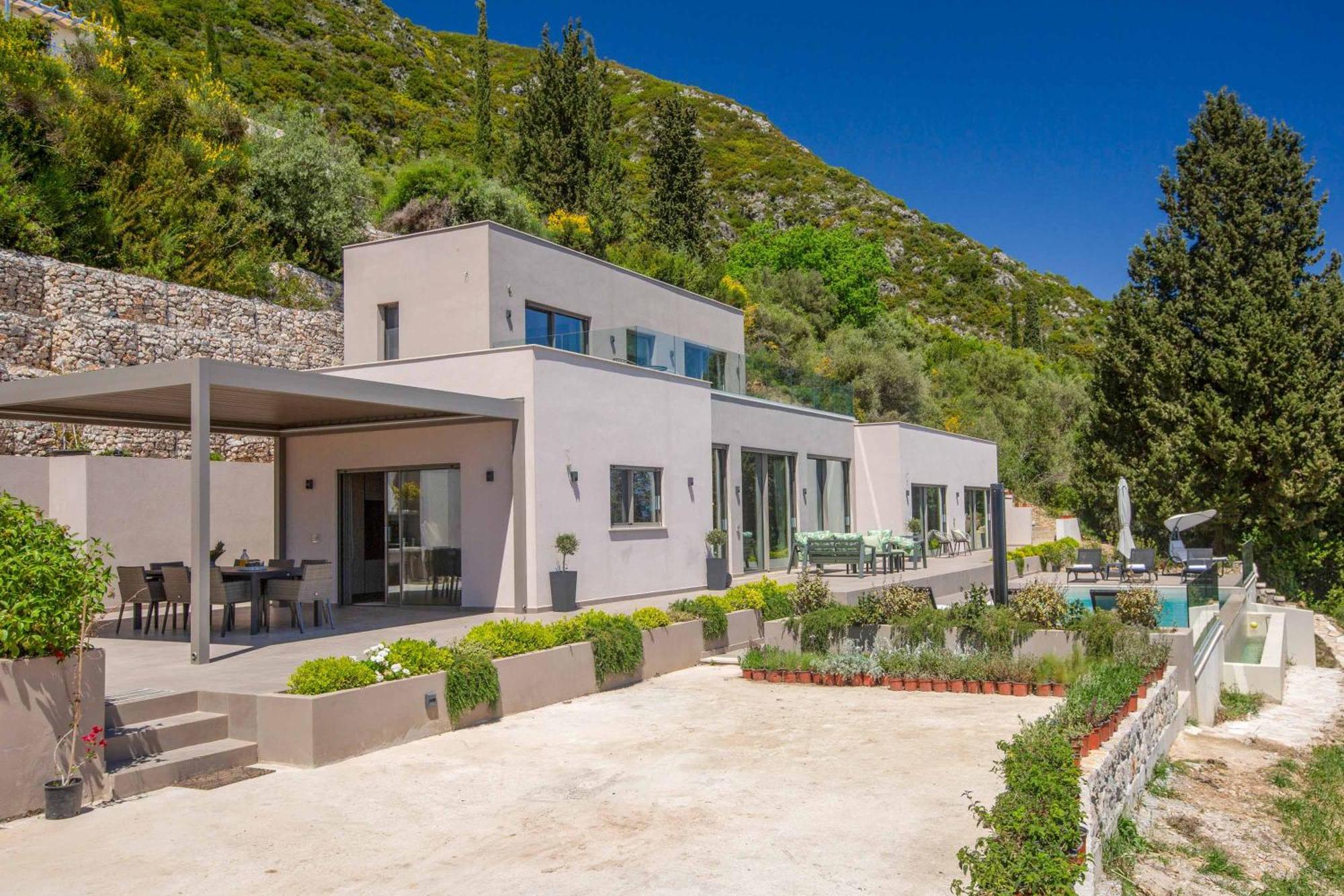 Villa Ino Lefkas Nidhrion Exteriör bild