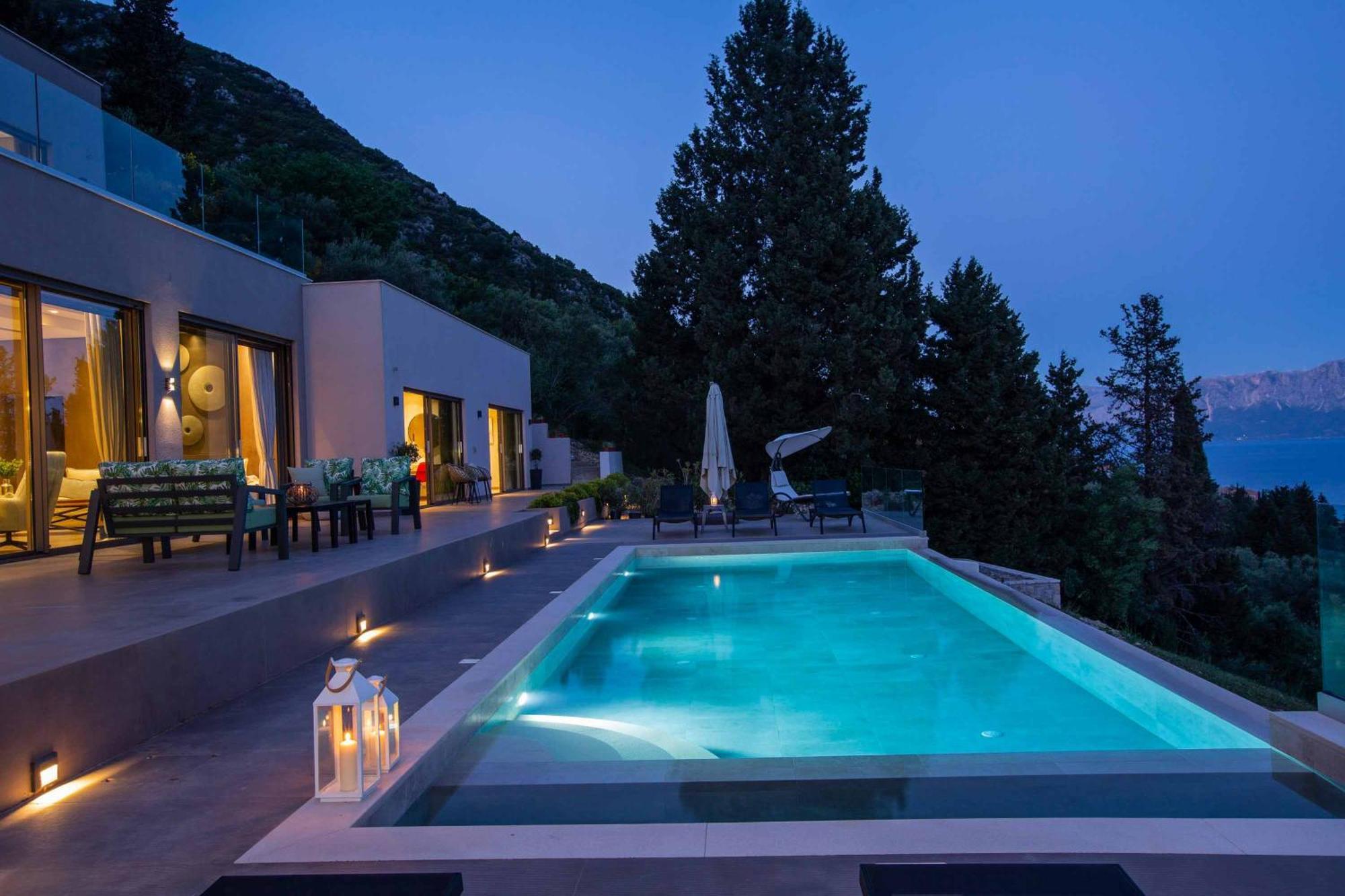 Villa Ino Lefkas Nidhrion Exteriör bild