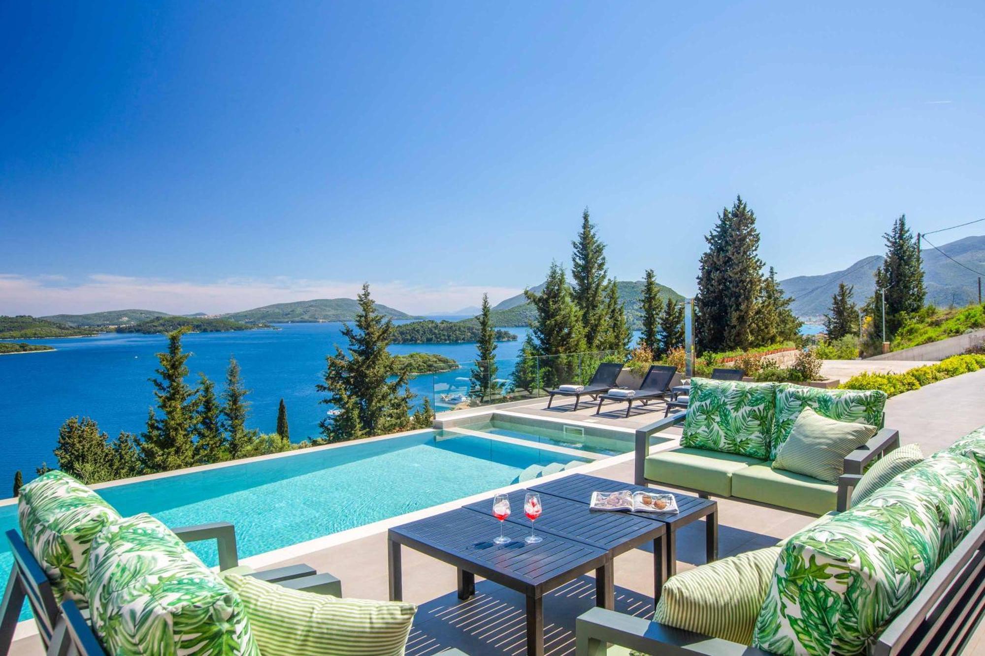 Villa Ino Lefkas Nidhrion Exteriör bild