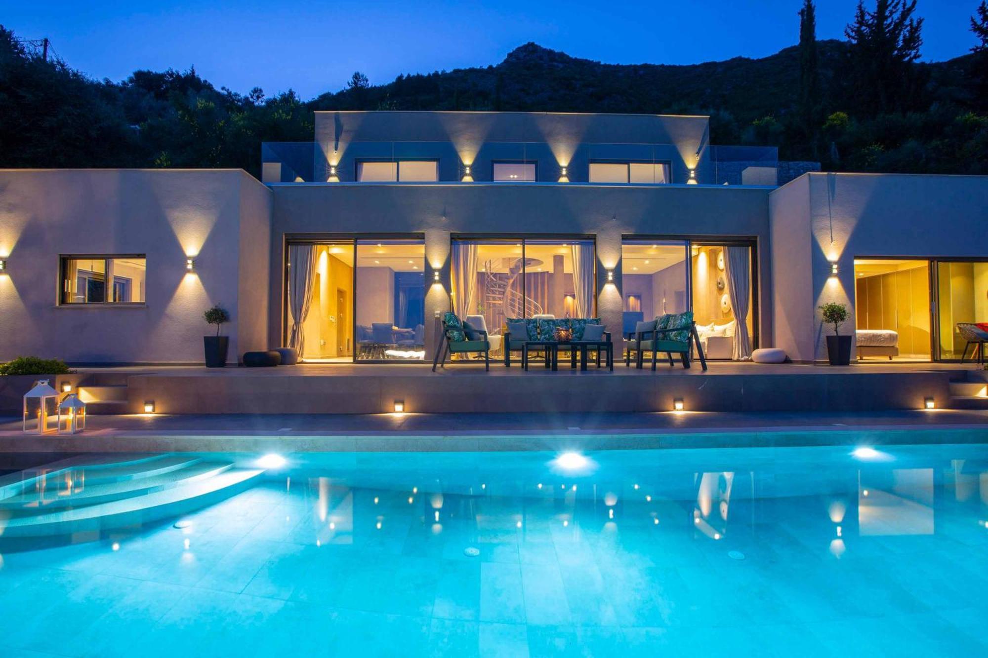 Villa Ino Lefkas Nidhrion Exteriör bild