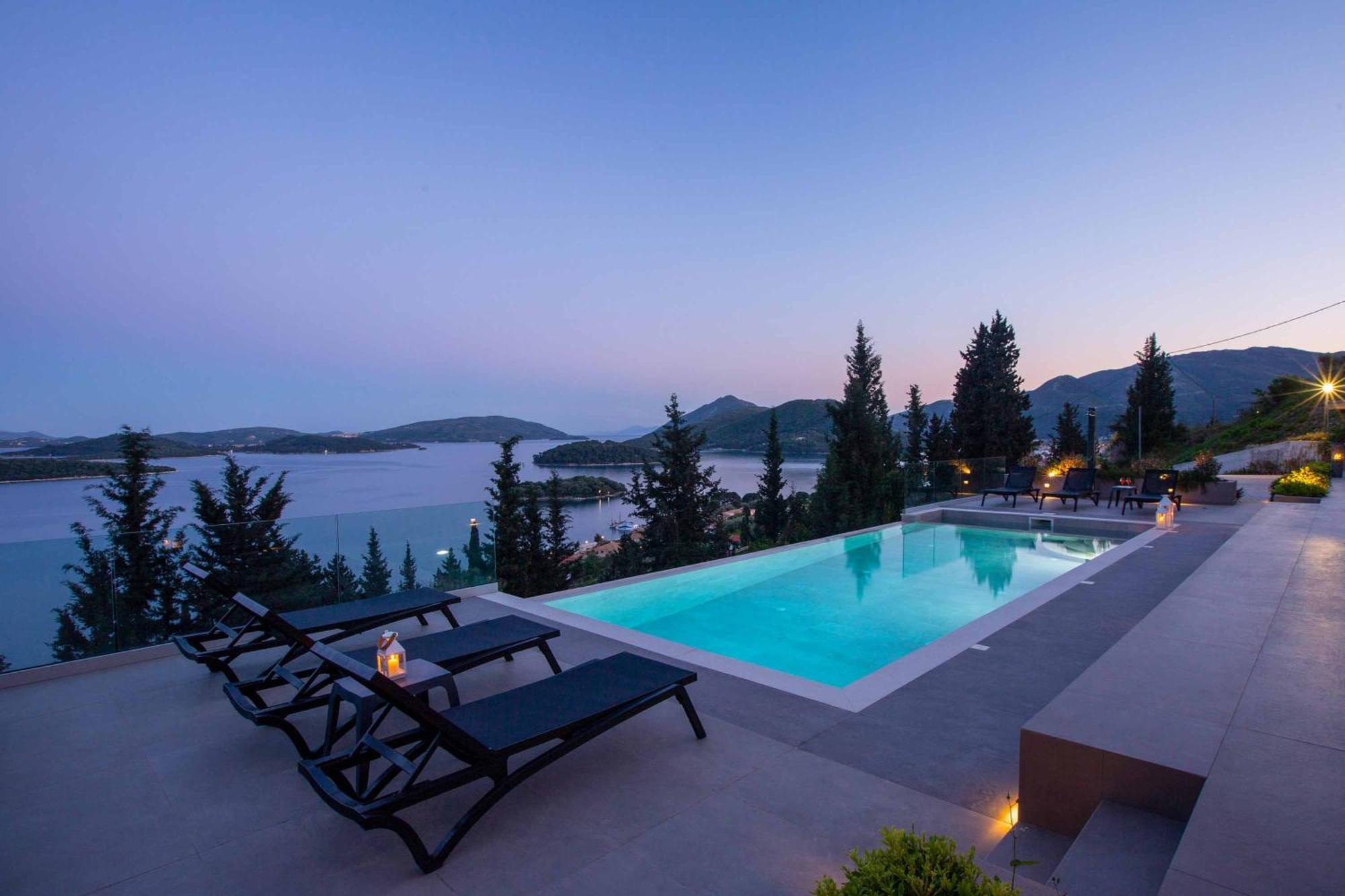Villa Ino Lefkas Nidhrion Exteriör bild