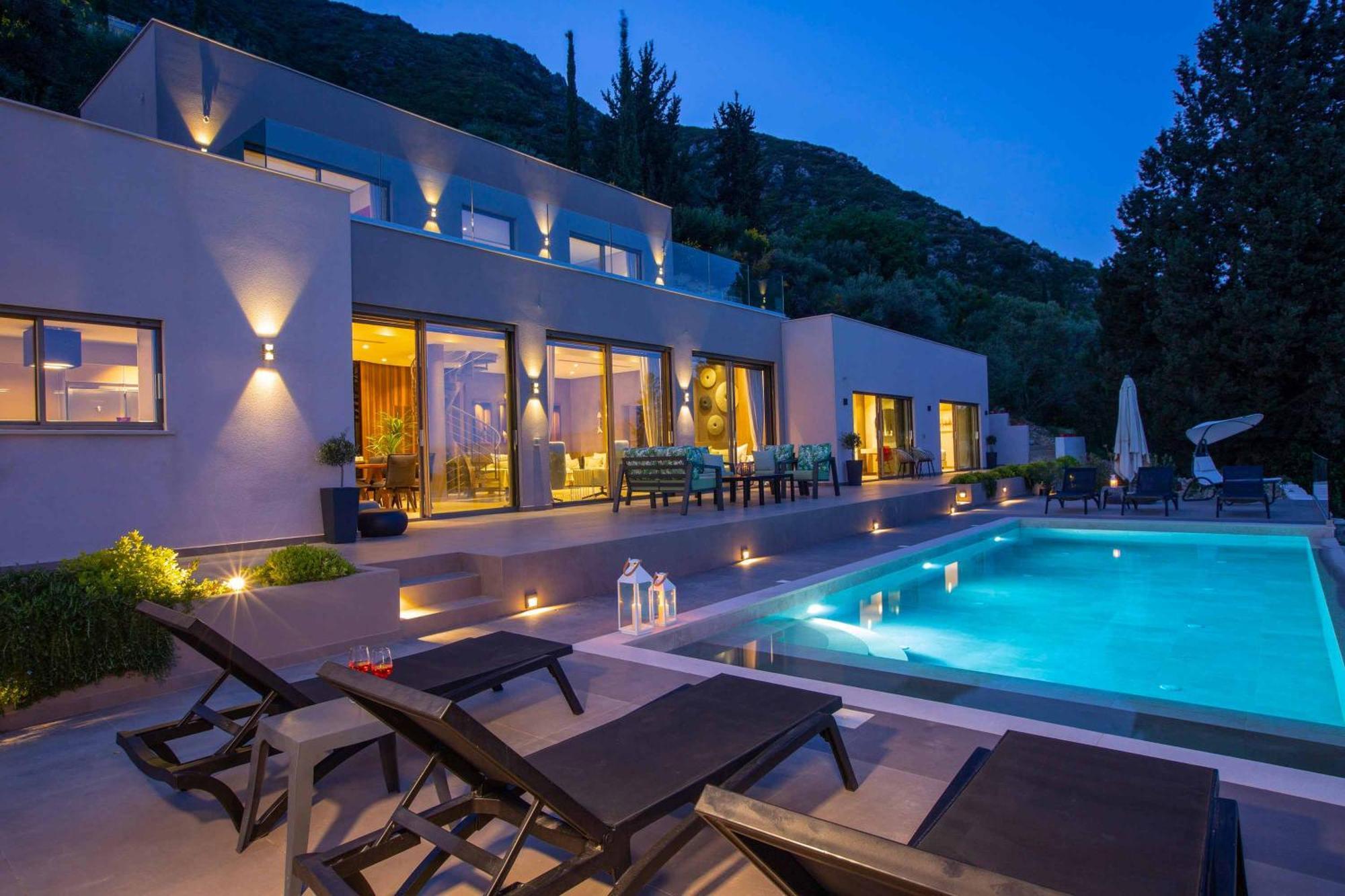Villa Ino Lefkas Nidhrion Exteriör bild