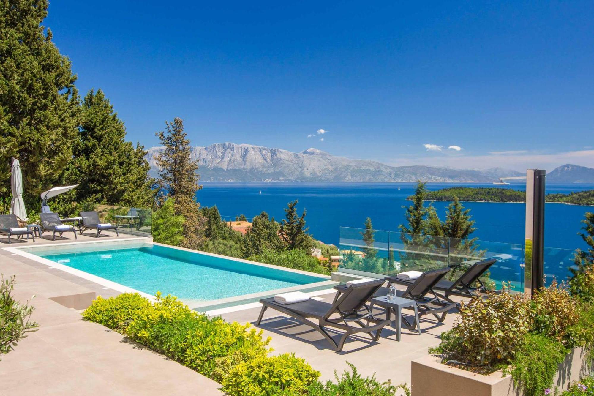 Villa Ino Lefkas Nidhrion Exteriör bild