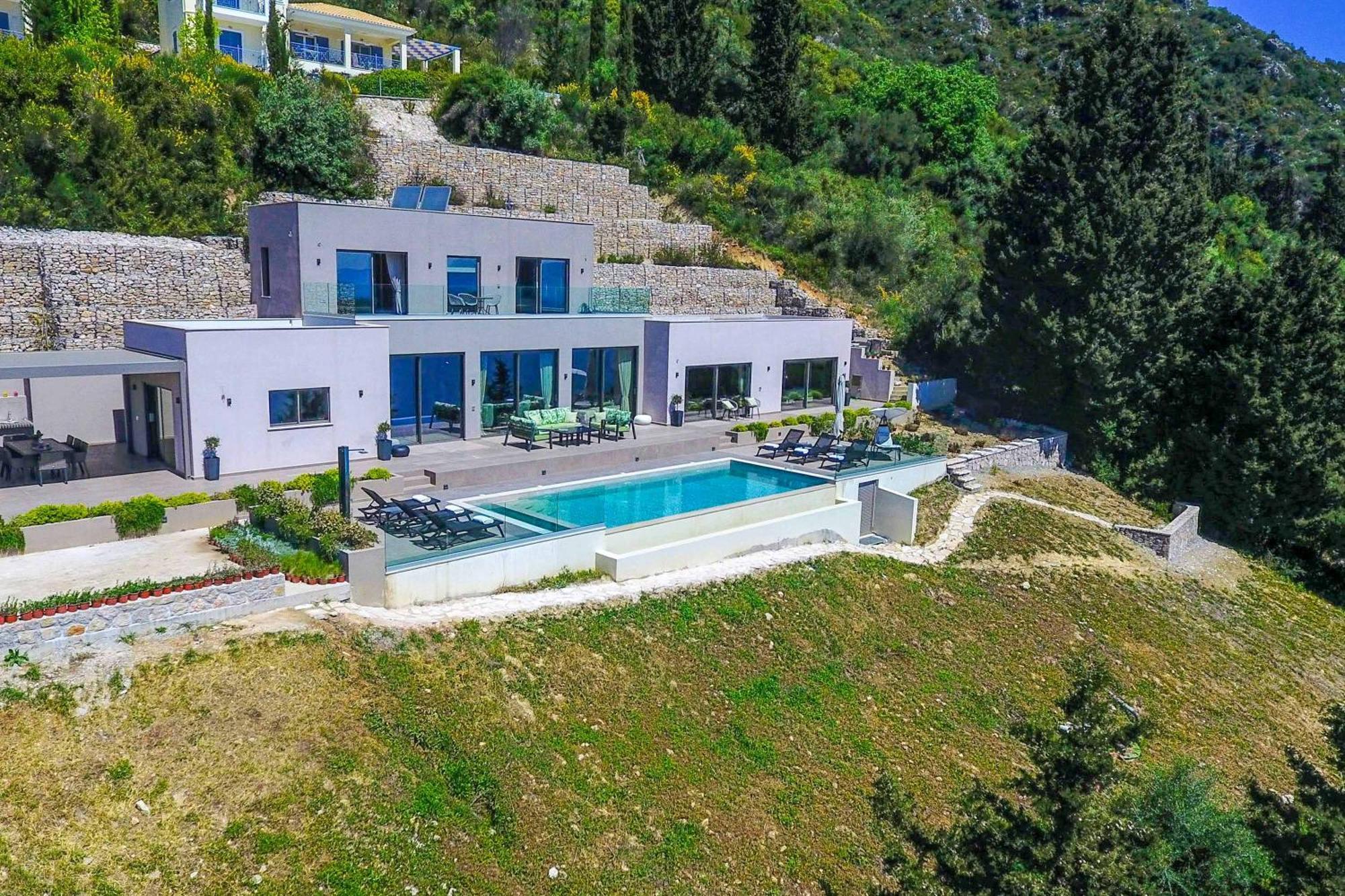 Villa Ino Lefkas Nidhrion Exteriör bild